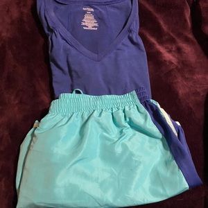Danskin Shorts and Top 3X